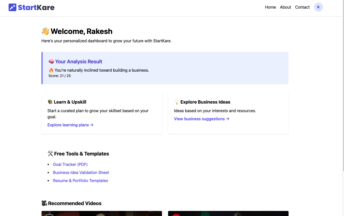 Dashboard preview